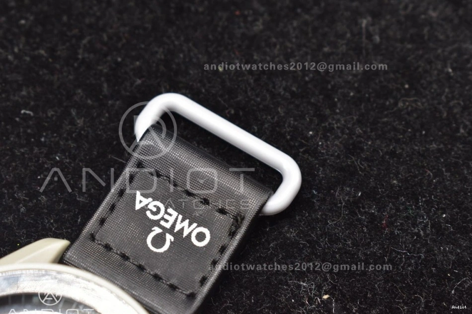 on Swatch Moon Strap Nylon Bioceramic to Mission The Quartz Omega x Moonwatch 1223